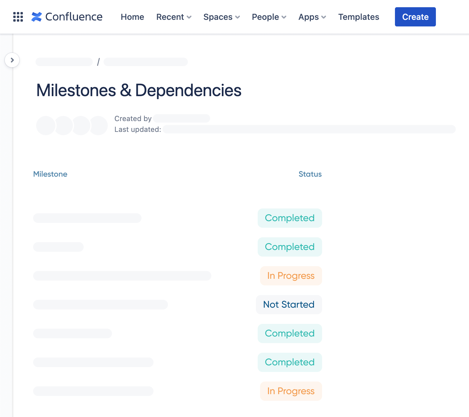 Development Milestones